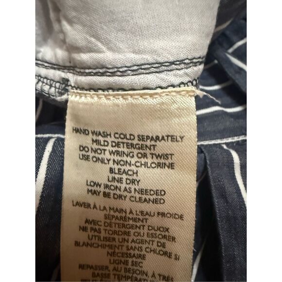 Anthropologie Long Boxer Shorts Blue White Button Fly Sz XL NEW - Picture 12 of 13